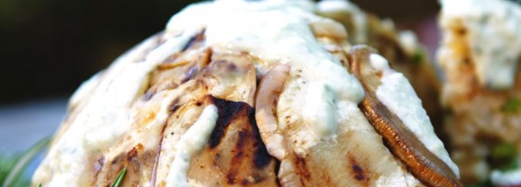 Auberginetaart met kaassaus