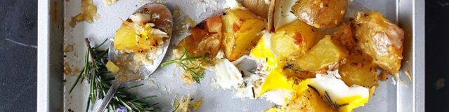 Traybake met venkel en aardappel